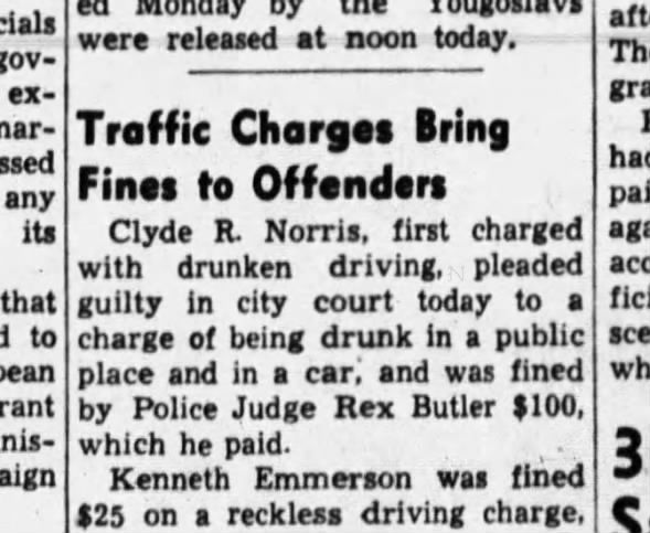 clyde Norris dui